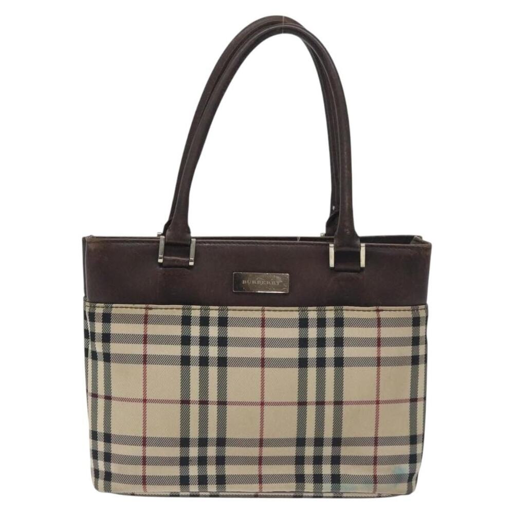 Burberry Nova Check Canvas Handbag Beige